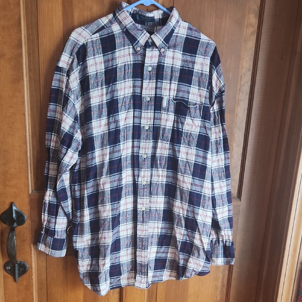 CHAPS RL Flannel Button Down Shirt